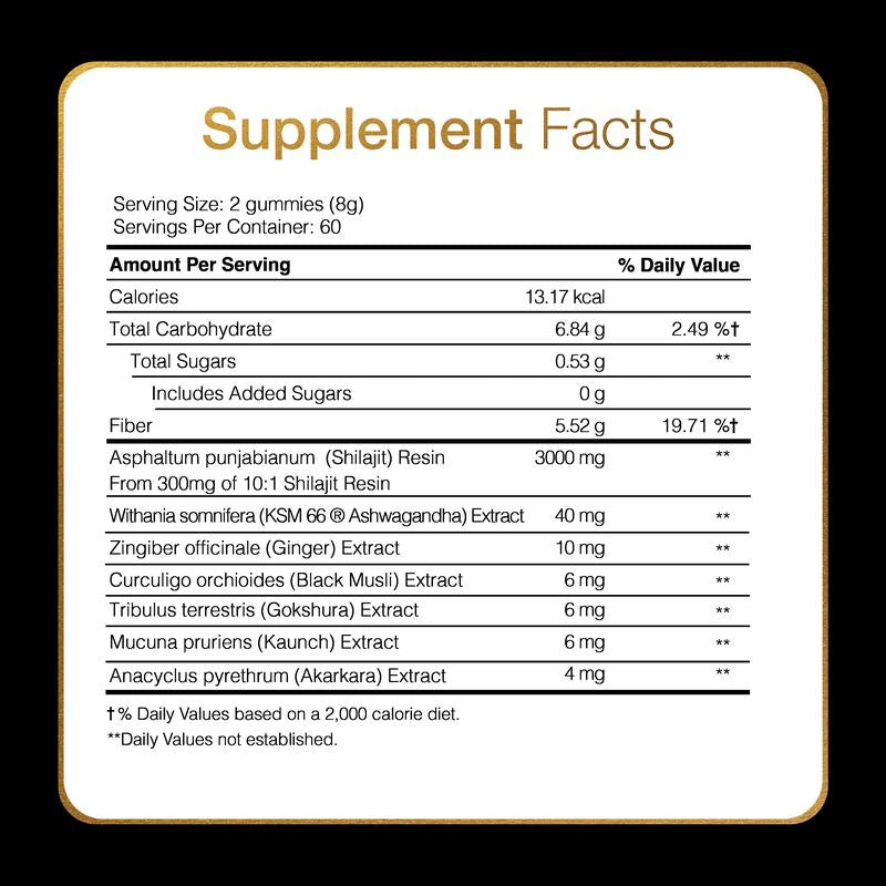Areya™ Pure Himalayan Shilajit Gold Gummies