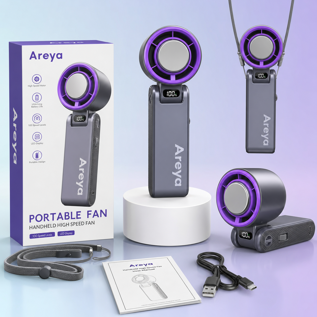 Areya Portable fan Handheld High Speed Fan