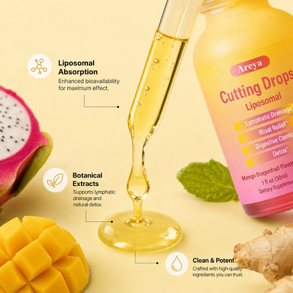 Areya Cutting Drops – Lymphatic-Focused Debloat Formula