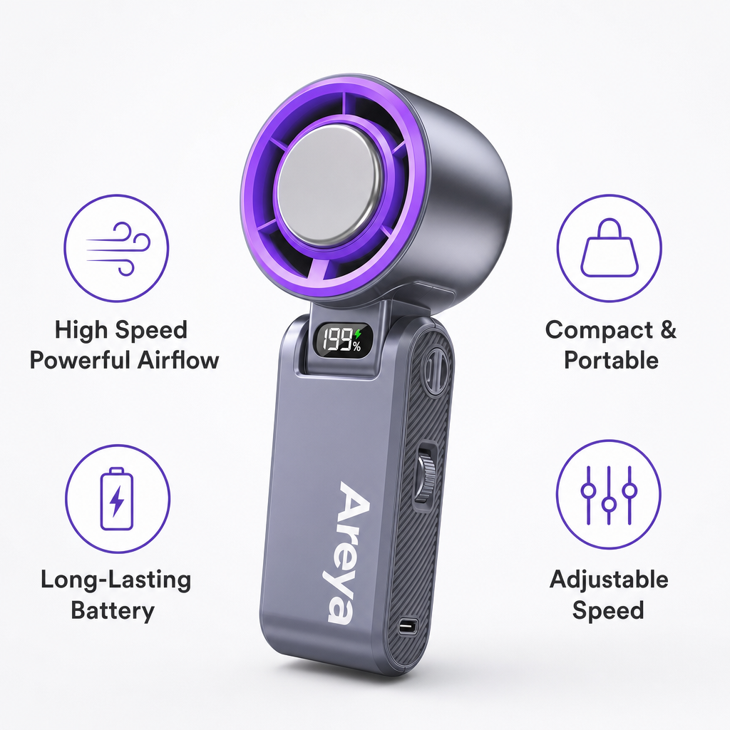 Areya Portable fan Handheld High Speed Fan