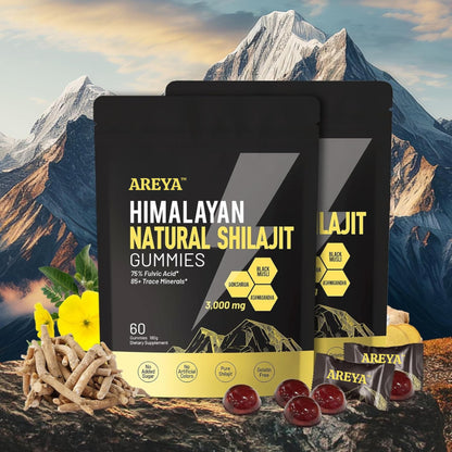 Areya Health™ Himalayan Shilajit Energy Gummies